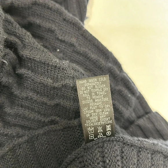 Lafayette 148 Cardigan Sweater Short Sleeve Merino Wool Knit Black Size Medium - Picture 9 of 10